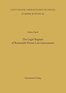 E-Book (pdf) Classification and Categorization in Ancient Egypt / The Legal Register of Ramesside Private Law Instruments von Arlette David