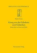 E-Book (pdf) Georg von der Gabelentz zum Gedenken von Martin Gimm
