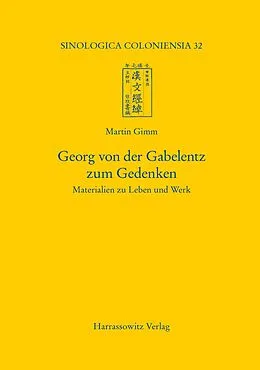 E-Book (pdf) Georg von der Gabelentz zum Gedenken von Martin Gimm
