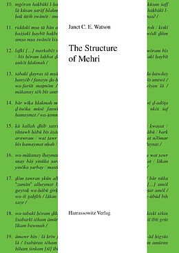 eBook (pdf) The Structure of Mehri de Janet C. E. Watson