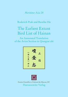 eBook (pdf) The Earliest Extant Bird List of Hainan de Roderich Ptak, Baozhu Hu