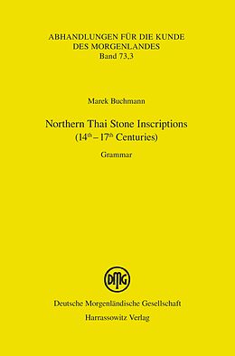 eBook (pdf) Northern Thai Stone Inscriptions (14th-17th Centuries) de Marek Buchmann