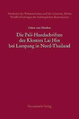 E-Book (pdf) Die Pali-Handschriften des Klosters Lai Hin bei Lampang in Nord-Thailand von Oskar von Hinüber