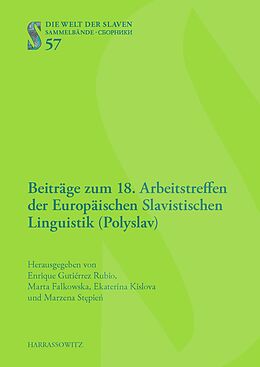 E-Book (pdf) Beiträge zum 18. Arbeitstreffen der Europäischen Slavistischen Linguistik (Polyslav) von 