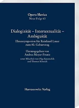 PDF Dialogizität  Intertextualität  Ambiguität von Andrea Meyer-Fraatz