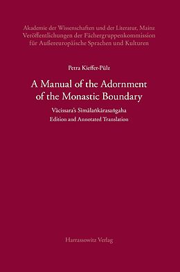 E-Book (pdf) A Manual of the Adornment of the Monastic Boundary von Petra Kieffer-Pülz