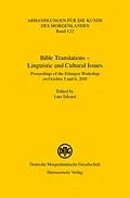 E-Book (pdf) Bible Translations - Linguistic and Cultural Issues von 