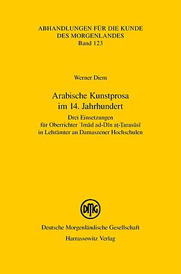 E-Book (pdf) Arabische Kunstprosa im 14. Jahrhundert von Werner Diem