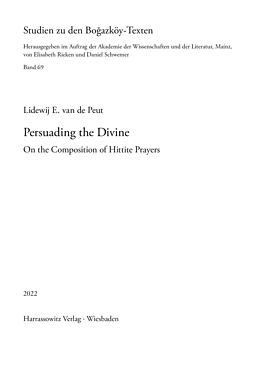 eBook (pdf) Persuading the Divine de Lidewij E. van de Peut