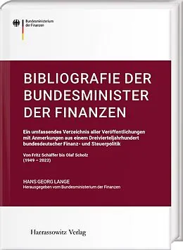 E-Book (pdf) Bibliografie der Bundesminister der Finanzen von Hans-Georg Lange