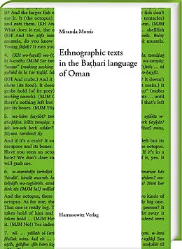 E-Book (pdf) Ethnographic texts in the Ba  ari language of Oman von Miranda Morris