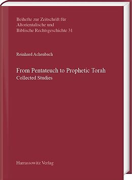 eBook (pdf) From Pentateuch to Prophetic Torah de Reinhard Achenbach