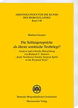PDF Die Schlangensprüche als älteste semitische Textbelege? von Matthias Emmert
