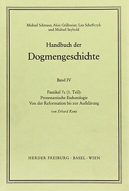 Kartonierter Einband Protestantische Eschatologie von Erhard Kunz