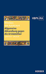 Fester Einband Allgemeine Abhandlung gegen die Aristoteliker von Nikolaus von Autrecourt