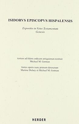 Kartonierter Einband Isidorus episcopus Hispalensis von 