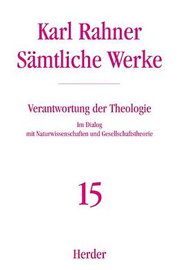 Fester Einband Verantwortung der Theologie von Karl Rahner