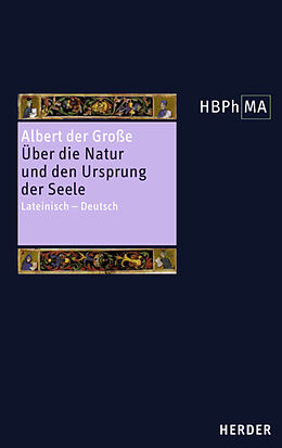 Fester Einband Liber de natura et origine animae. Über die Natur und den Ursprung der Seele von Albert der Große