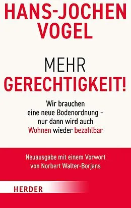 E-Book (epub) Mehr Gerechtigkeit! von Hans-Jochen Vogel