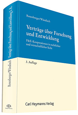Fester Einband Verträge über Forschung und Entwicklung von Hans-Peter Rosenberger, Sebastian Wündisch