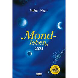 Spiralbindung Mondleben 2024 von Helga Föger