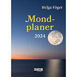 Kartonierter Einband Mondplaner 2024 von Helga Föger