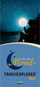Spiralbindung Mond-Familienplaner 2026 von Helga Föger