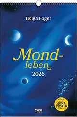 Spiralbindung Mondleben 2026 von Helga Föger