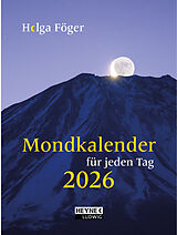 Kartonierter Einband Mondkalender 2026 von Helga Föger