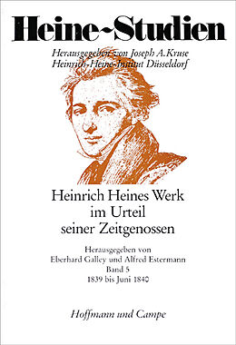 Kartonierter Einband Heinrich Heines Werk im Urteil seiner Zeitgenossen von 
