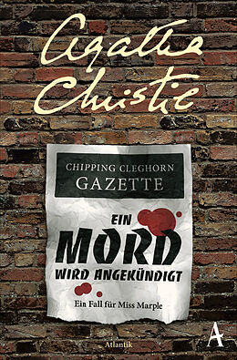 Kartonierter Einband Ein Mord wird angekündigt von Agatha Christie