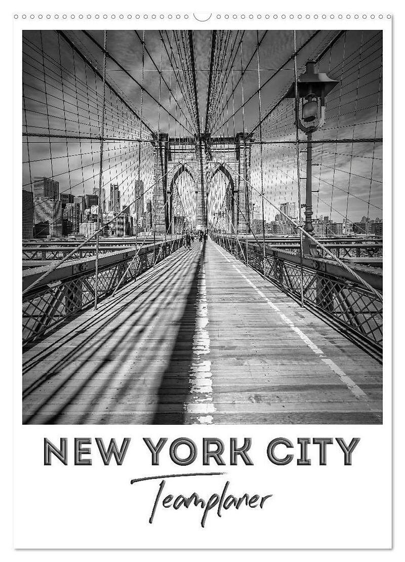 NEW YORK CITY Teamplaner (Wandkalender 2025 DIN A2 hoch), CALVENDO Monatskalender