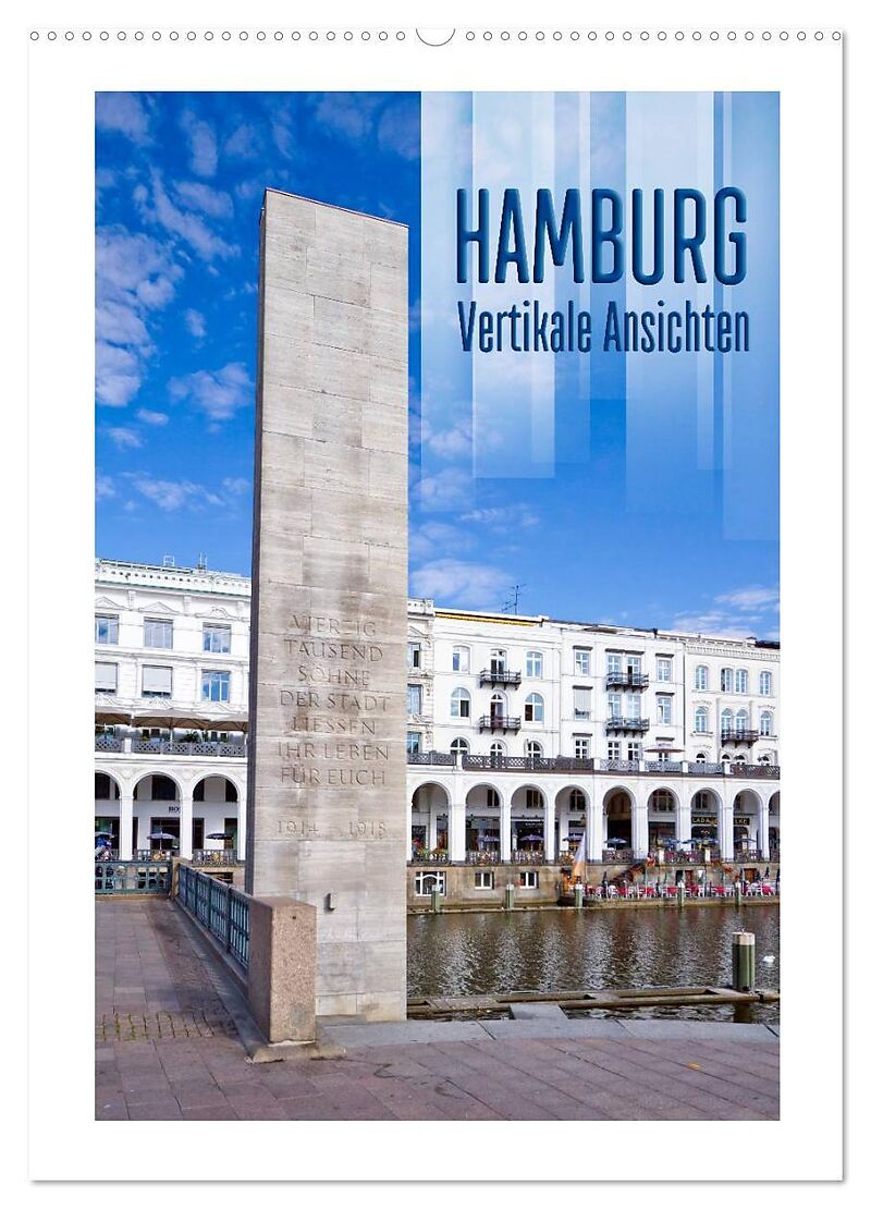 HAMBURG Vertikale Ansichten (Wandkalender 2025 DIN A2 hoch), CALVENDO Monatskalender