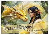 Kalender Elves and Dragons - A magical connection (Wall Calendar 2026 DIN A4 landscape), CALVENDO 12 Month Wall Calendar von Dusanka Djeric