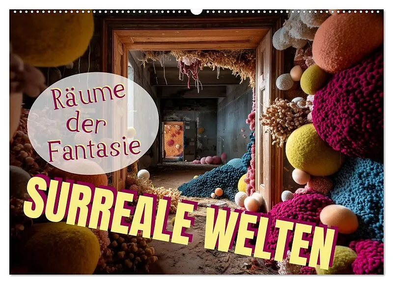 Surreale Welten. Räume der Fantasie (Wandkalender 2026 DIN A2 quer), CALVENDO Monatskalender