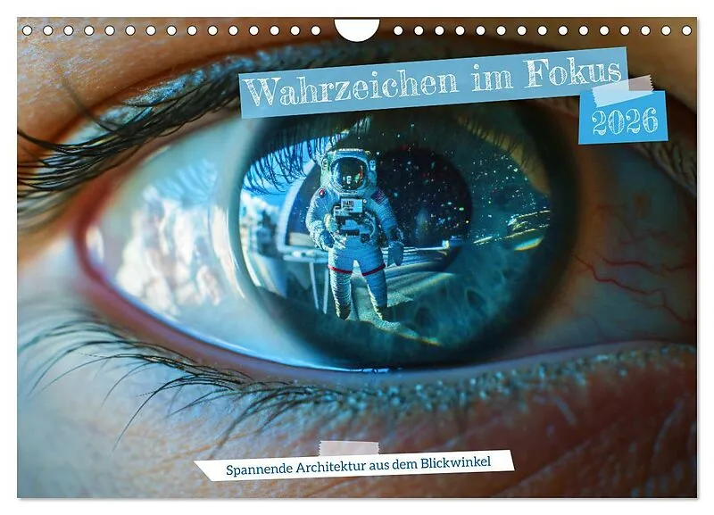 Wahrzeichen im Fokus - Spannende Architektur aus dem Blickwinkel (Wandkalender 2026 DIN A4 quer), CALVENDO Monatskalender