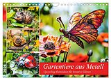 Kalender Gartentiere aus Metall - Upcycling-Dekoideen für kreative Gärten (Wandkalender 2026 DIN A4 quer), CALVENDO Monatskalender von Anja Frost