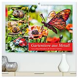 Kalender Gartentiere aus Metall - Upcycling-Dekoideen für kreative Gärten (hochwertiger Premium Wandkalender 2026 DIN A2 quer), Kunstdruck in Hochglanz von Anja Frost