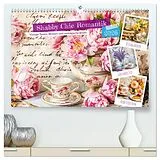 Kalender Shabby Chic Romantik - Vintage Tassen, Blumen und nostalgische Briefe (hochwertiger Premium Wandkalender 2026 DIN A2 quer), Kunstdruck in Hochglanz von Anja Frost
