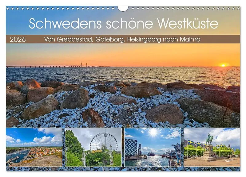 Schwedens schöne Westküste (Wandkalender 2026 DIN A3 quer), CALVENDO Monatskalender