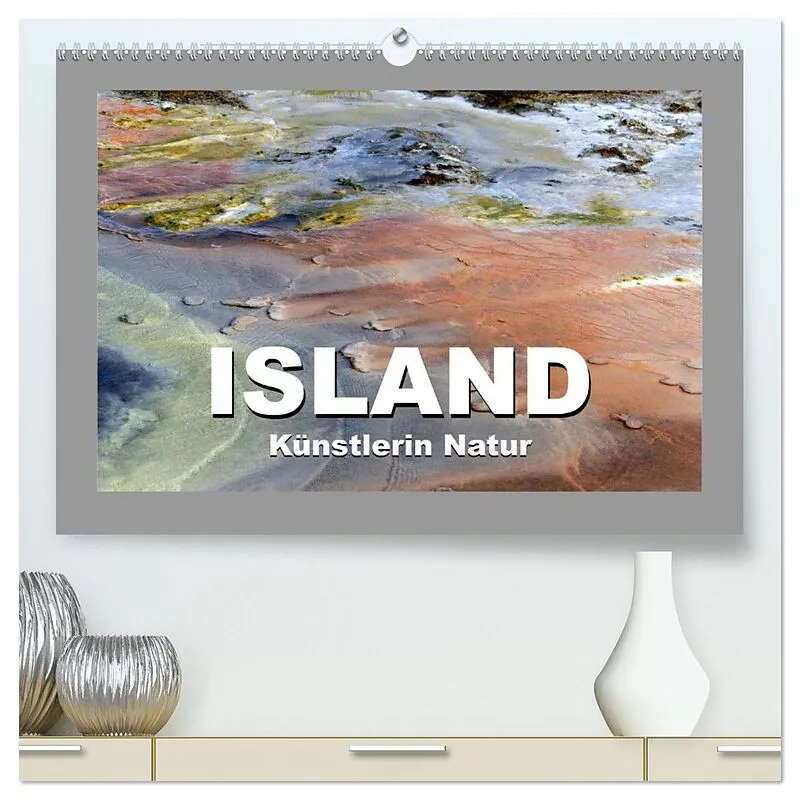 Island  Künstlerin Natur (hochwertiger Premium Wandkalender 2026 DIN A2 quer), Kunstdruck in Hochglanz