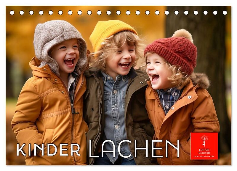Kinder Lachen (Tischkalender 2026 DIN A5 quer), CALVENDO Monatskalender
