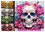 Kalender Skull Flower - Totenkopf ART (Wandkalender 2026 DIN A2 quer), CALVENDO Monatskalender von Dirk Meutzner