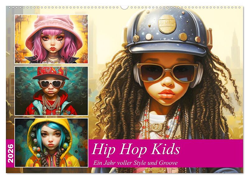 Hip Hop Kids. Ein Jahr voller Style und Groove (Wandkalender 2026 DIN A2 quer), CALVENDO Monatskalender