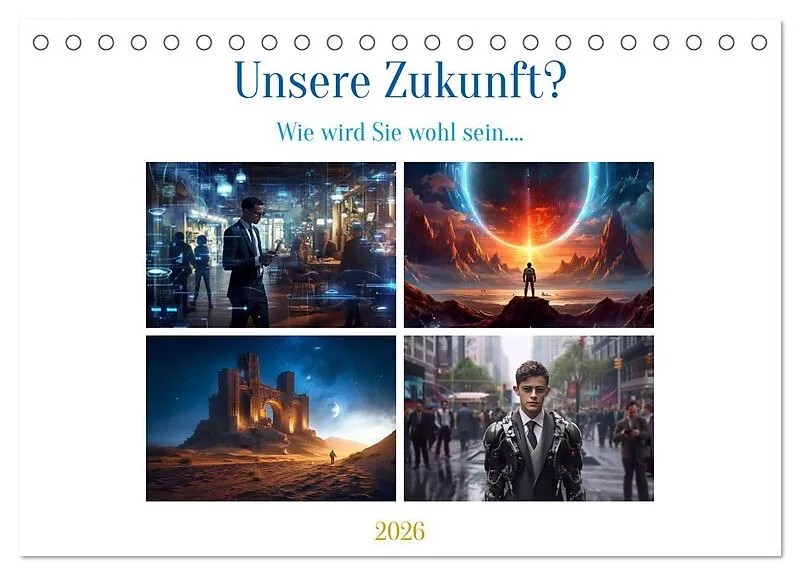 Unsere Zukunft? (Tischkalender 2026 DIN A5 quer), CALVENDO Monatskalender
