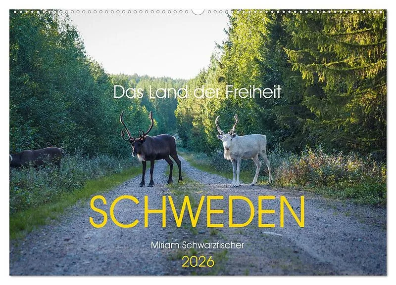 Das Land der Freiheit Schweden (Wandkalender 2026 DIN A2 quer), CALVENDO Monatskalender