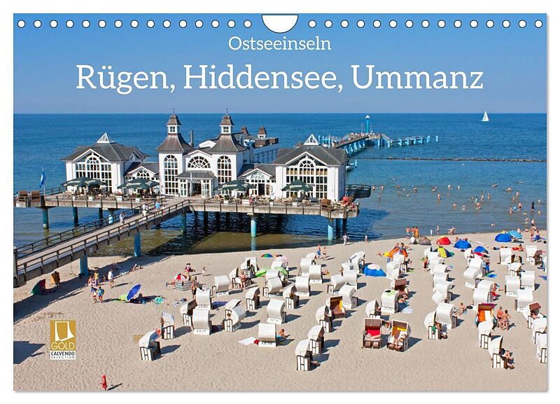 Ostseeinseln Rügen, Hiddensee, Ummanz (Wandkalender 2026 DIN A4 quer), CALVENDO Monatskalender