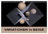 Kalender VARIATIONEN in BEIGE (Wandkalender 2026 DIN A4 quer), CALVENDO Monatskalender von IssaBild IssaBild