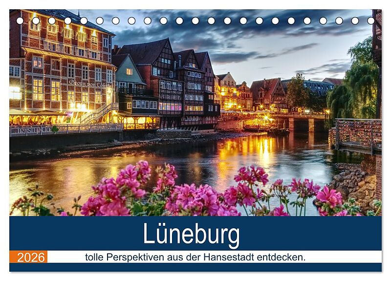 Lüneburg (Tischkalender 2026 DIN A5 quer), CALVENDO Monatskalender