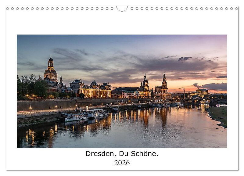 Dresden, Du Schöne. (Wandkalender 2026 DIN A3 quer), CALVENDO Monatskalender